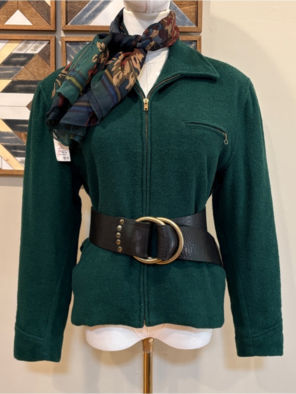Vintage Ralph Lauren 70s / 80s Equestrian Wool Hunting Jacket Plaid Lining 6